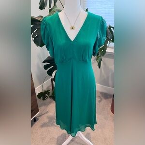 Calvin Klein Women’s A-Line Dress w Twist Knot Sleeve